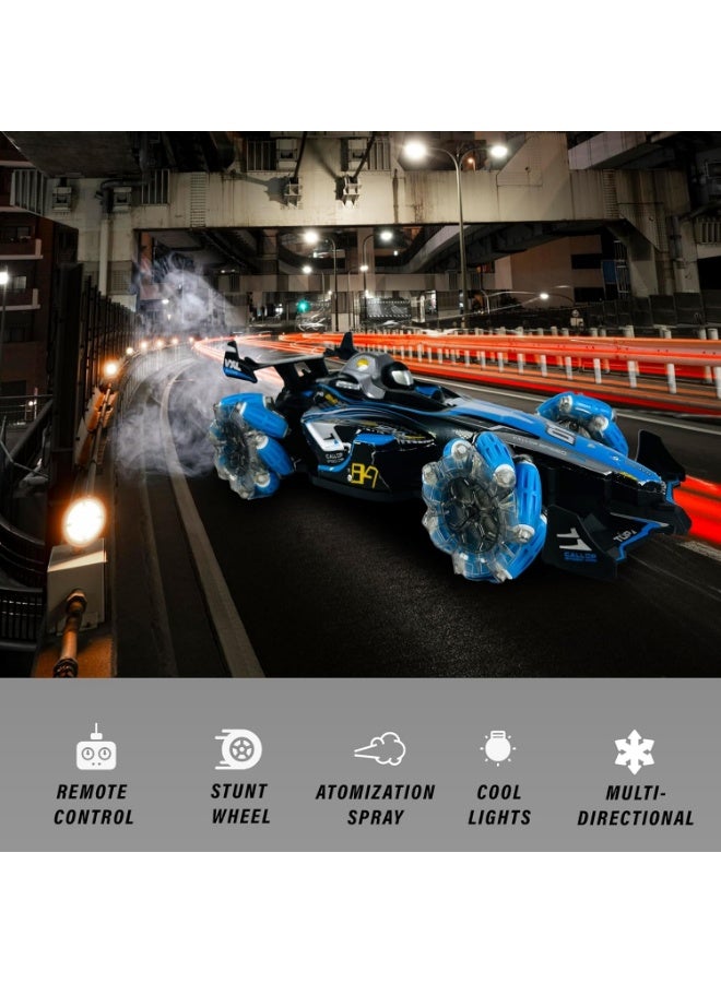 Cross-border Gesture Induction Remote Control Stunt Car Foreign Trade Four-wheel Drive Drift Double-sided Car Light Music Spray Boy Toy - Image 2